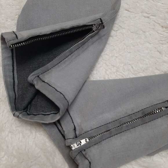 Guess Woman's Marilyn 3 Zip Gray Skinny Jeans Size 31 - Picture 8 of 11